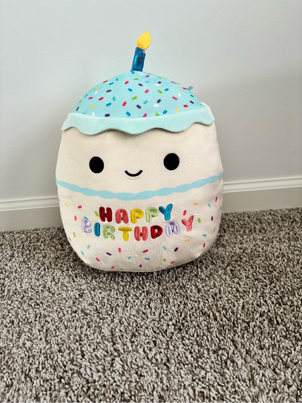 Squishmallows Cupcake Plush with Multicolor Sprinkles